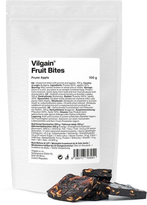 Vilgain Fruit Bites švestkové s jablky 100 g