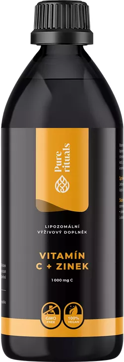 Pure rituals lipozomální Vitamín C+Zinek, 200 ml