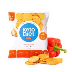 KetoLife Low Carb chipsy – příchuť paprika (25 g)