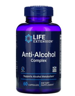 Life Extension Anti-Alcohol Complex, 60 softgel kapslí