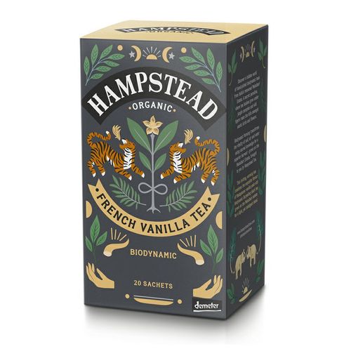 Hampstead Tea London - BIO černý čaj s madagaskarskou vanilkou, 20ks *CZ-BIO-001 certifikát