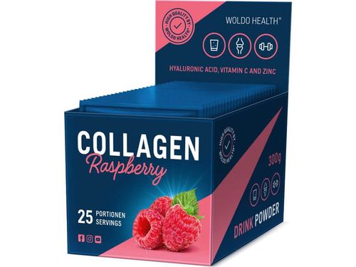 Woldohealth | Mořský a hovězí kolagen ochucený - 300 g Obsah: Malina