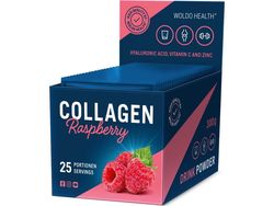 Woldohealth | Mořský a hovězí kolagen ochucený - 300 g Obsah: Malina