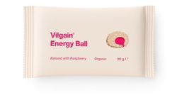 Vilgain Energy Ball BIO mandle s malinovým džemem 30 g