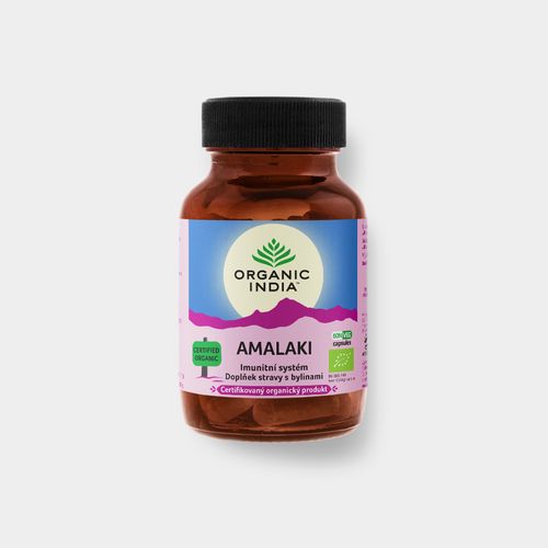 Organic India Amalaki antioxidant s přírodním vitaminem C 60 kapslí *IN-BIO-149 certifikát