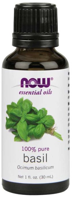 NOW® Foods NOW Essential Oil, Basil oil (esenciální bazalkový olej), 30 ml  Akční cena