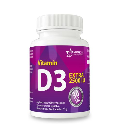 Vitamín D3 EXTRA 30 tbl Nutricius
