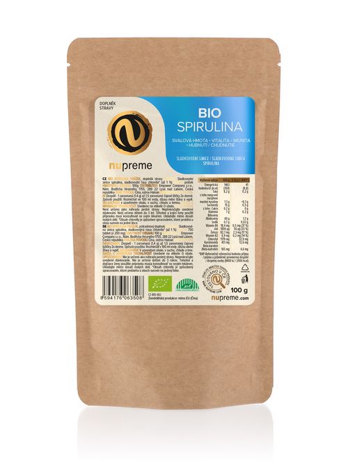 Spirulina prášek 100g BIO NUPREME