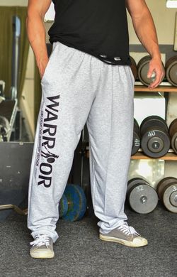 Tepláky Warrior šedé S Šedá