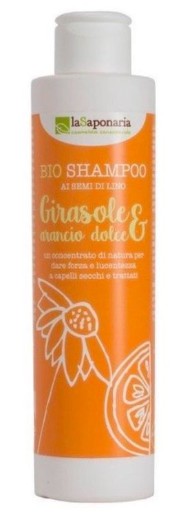 laSaponaria - Šampon se slunečnicí a sladkým pomerančem BIO, 200 ml