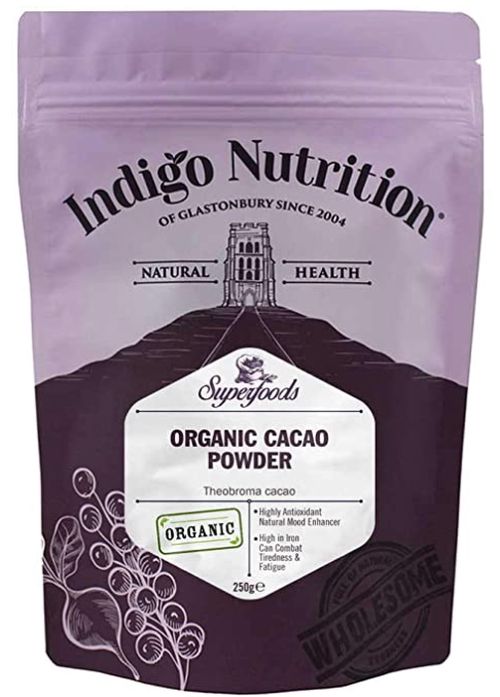 Indigo Herbs Cacao powder - organic, kakaový prášek - peruánské kakao, 500 g