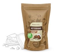 Protein&Co. Ketoshake – proteinový dietní koktejl 1 kg Množství: 1000 g, Vyberte příchuť -: Chocolate brownie