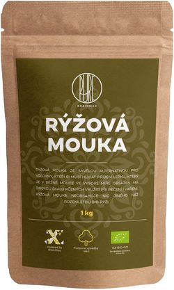 BrainMax Pure Rýžová mouka - bezlepková BIO, 1 kg *CZ-BIO-001 certifikát