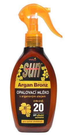 Opalovací mléko s bio arganovým olejem SPF 20 SUN VITAL