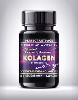 Kolagen Perfect ANTI-AGE + vit. C a kys. hyaluronová - 120 tablet