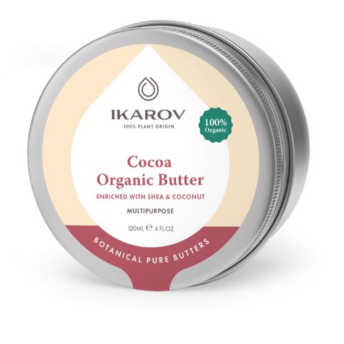Bio Kakaové máslo s bambuckým ořechem a kokosem Ikarov 120 ml