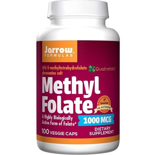 Jarrow Formulas Jarrow Methyl Folate (Aktivní forma kyseliny listové), 1000mcg, 100 rostlinných kapslí