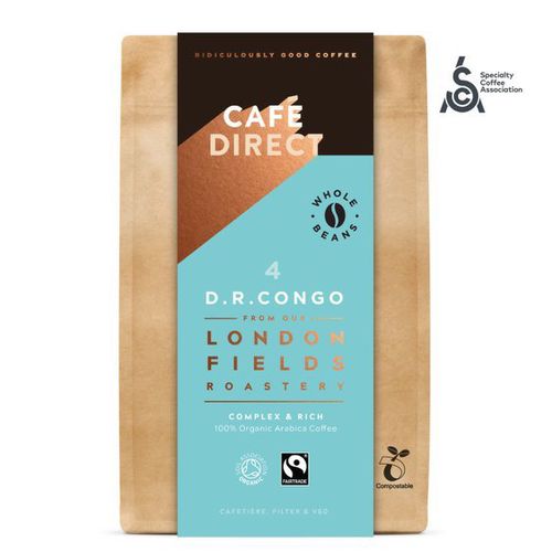 Cafédirect - BIO zrnková káva Congo SCA 84 s tóny medu a hořké čokolády 200g *cz-bio-002 certifikát