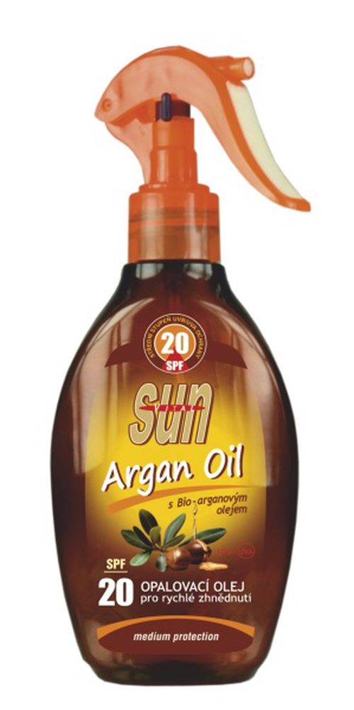 Opalovací olej s bio arganovým olejem SPF 20 SUN VITAL