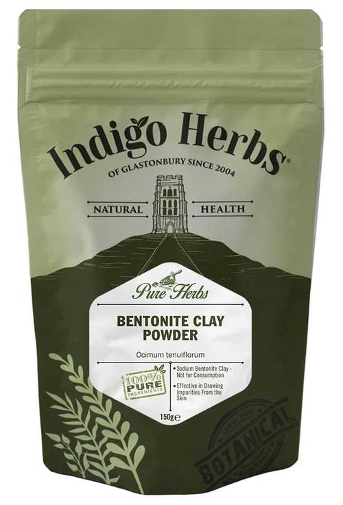 Indigo Herbs Bentonitový jílový prášek (čistý), 150 g