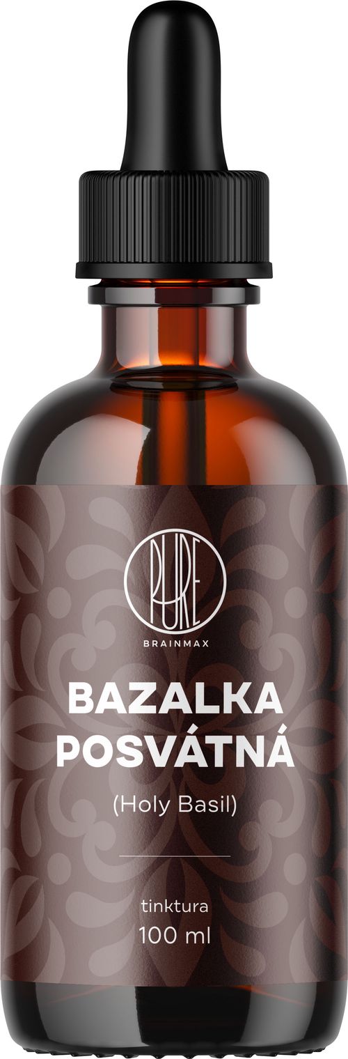BrainMax Pure Bazalka posvátná (Holy Basil) tinktura, 100 ml