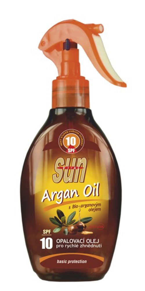 Opalovací olej s bio arganovým olejem SPF 10 SUN VITAL