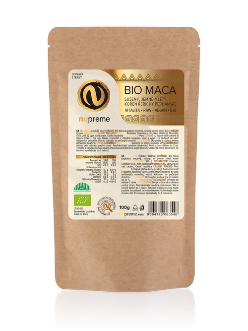 Maca 100 g BIO NUPREME