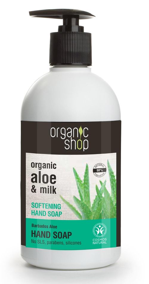 Natura Siberica Organic Shop Zjemňující Mýdlo na ruce Aloe z Barbadosu 500 ml