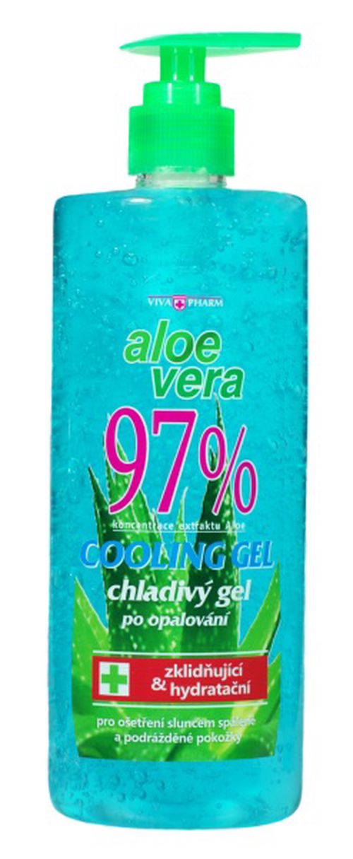Zklidňující gel s Aloe vera 97% 500 ml VIVAPHARM