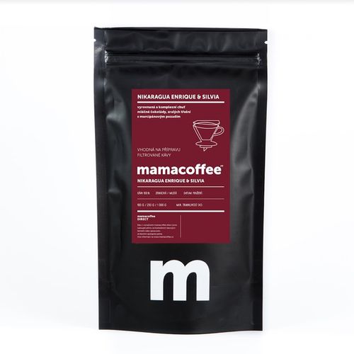 Mamacoffee - Nikaragua Enrique & Silvia, 100g Druh mletí: Mletá Expirace 22.10.2020 Akční cena