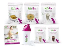 KetoMix Ketonová dieta na 7 dní (35 porcí) 1545g 1. příchuť koktejlu: kokos, 2. příchuť koktejlu: lesní směs