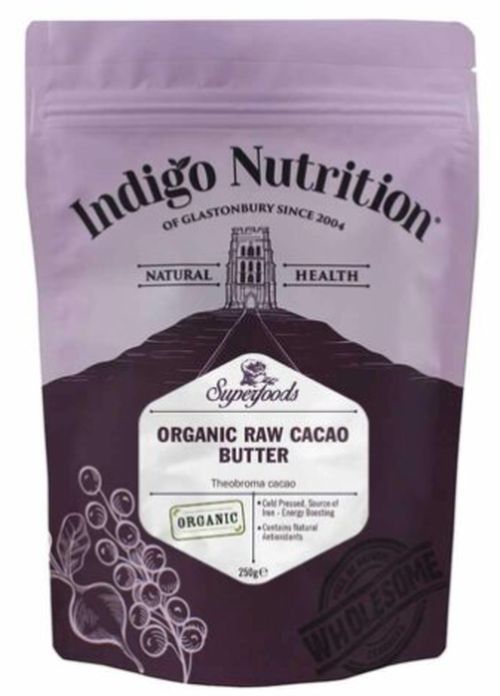 Indigo Herbs Cacao butter - organic, kakaové máslo, 500 g GB-ORG-04 certifikát