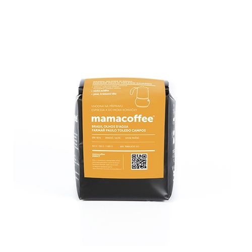 Mamacoffee - Bio Brazil Fazenda Olhos d' Agua, 250g Druh mletí: Zrno