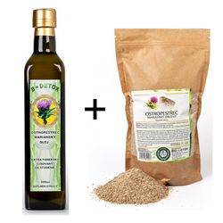 Zvýhodněný balíček Olej 500ml + Ostropestřec mariánský DRCENÝ 500g